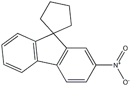 2-Nitrospiro[9H-fluorene-9,1'-cyclopentane] Struktur