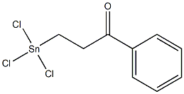 1-(Trichlorostannyl)3-phenylpropan-3-one Struktur