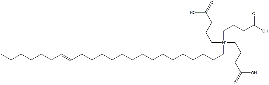 N,N-Bis(3-carboxypropyl)-N-(3-carboxypropyl)-16-tricosen-1-aminium Struktur