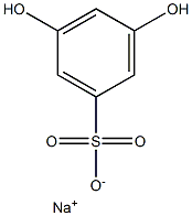 3,5-Dihydroxybenzenesulfonic acid sodium salt Struktur