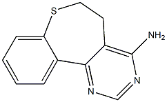 5,6-Dihydro[1]benzothiepino[5,4-d]pyrimidin-4-amine Struktur