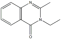 2-Methyl-3-ethyl-3,4-dihydroquinazoline-4-one Struktur