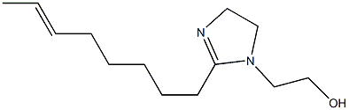 2-(6-Octenyl)-2-imidazoline-1-ethanol Struktur