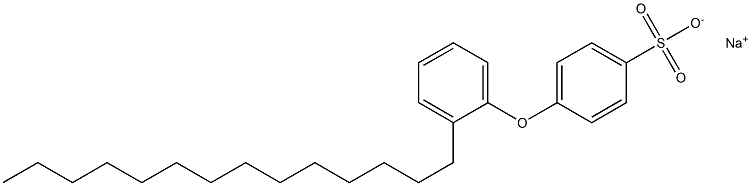 4-(2-Tetradecylphenoxy)benzenesulfonic acid sodium salt Struktur