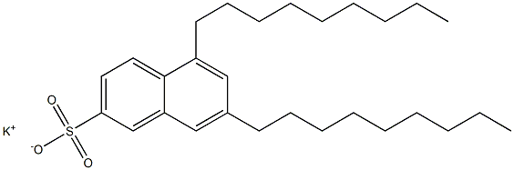 5,7-Dinonyl-2-naphthalenesulfonic acid potassium salt Struktur