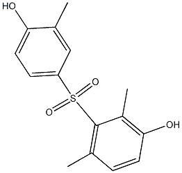 3,4'-Dihydroxy-2,3',6-trimethyl[sulfonylbisbenzene] Struktur