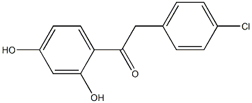 2,4-Dihydroxy-4'-chlorodeoxybenzoin Struktur