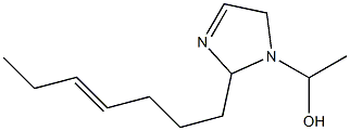 1-(1-Hydroxyethyl)-2-(4-heptenyl)-3-imidazoline Struktur