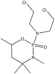 Tetrahydro-2-[bis(2-chloroethyl)amino]-3,4,4,6-tetramethyl-2H-1,3,2-oxazaphosphorine 2-oxide Struktur