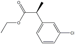 [S,(+)]-2-(m-Chlorophenyl)propanoic acid ethyl ester Struktur