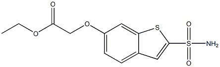 6-[(Ethoxycarbonyl)methoxy]benzo[b]thiophene-2-sulfonamide Struktur