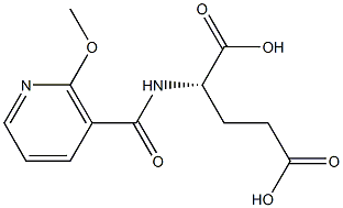 N-(2-Methoxynicotinoyl)-L-glutamic acid Struktur