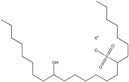 15-Hydroxytricosane-8-sulfonic acid potassium salt Struktur