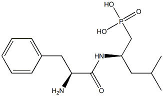 [(R)-4-Methyl-2-(L-phenylalanylamino)pentyl]phosphonic acid Struktur