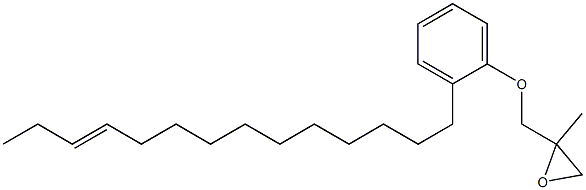 2-(11-Tetradecenyl)phenyl 2-methylglycidyl ether Struktur