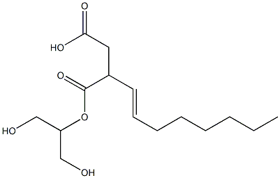 2-(1-Octenyl)succinic acid hydrogen 1-[2-hydroxy-1-(hydroxymethyl)ethyl] ester Struktur