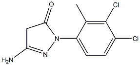 3-Amino-1-(3,4-dichloro-2-methylphenyl)-5(4H)-pyrazolone Struktur