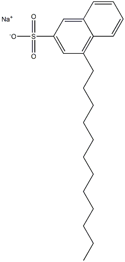 4-Dodecyl-2-naphthalenesulfonic acid sodium salt Struktur