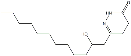 4,5-Dihydro-6-[2-hydroxydodecyl]pyridazin-3(2H)-one Struktur