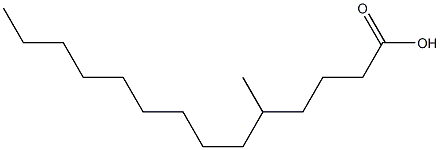 5-Methyltetradecanoic acid Struktur