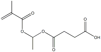 Succinic acid hydrogen 1-(methacryloyloxy)ethyl ester Struktur