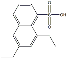 6,8-Diethyl-1-naphthalenesulfonic acid Struktur