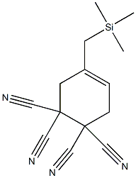 4,4,5,5-Tetracyano-1-trimethylsilylmethylcyclohexene Struktur