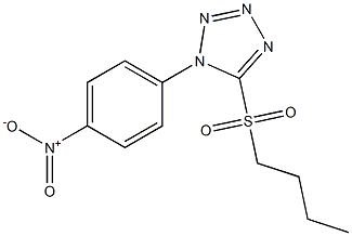 Butyl 1-(4-nitrophenyl)-1H-tetrazol-5-yl sulfone Struktur