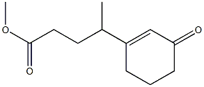 4-(3-Oxo-1-cyclohexenyl)valeric acid methyl ester Struktur