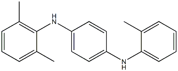 N-(2,6-Dimethylphenyl)-N'-(2-methylphenyl)-p-phenylenediamine Struktur