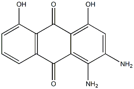 3,4-Diamino-1,8-dihydroxyanthraquinone Struktur