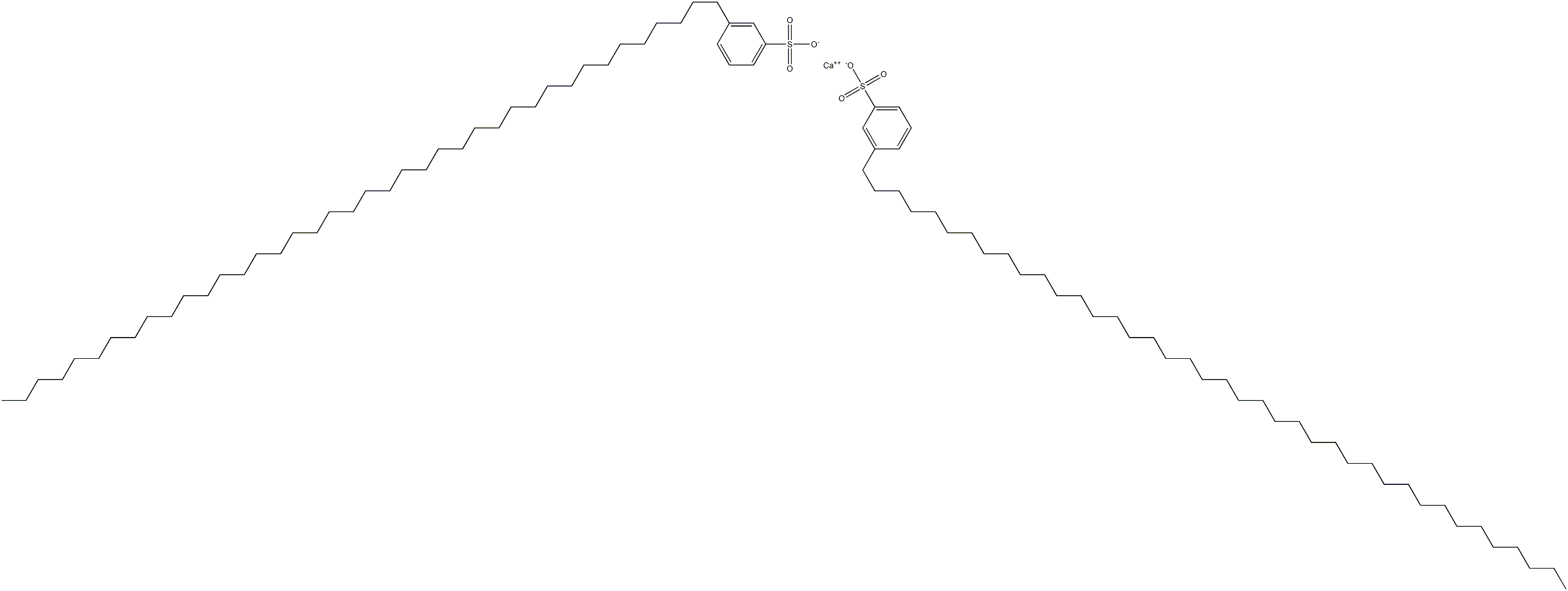 Bis[3-(tetracontan-1-yl)benzenesulfonic acid]calcium salt Struktur