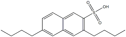 3,6-Dibutyl-2-naphthalenesulfonic acid Struktur