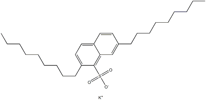 2,7-Dinonyl-1-naphthalenesulfonic acid potassium salt Struktur