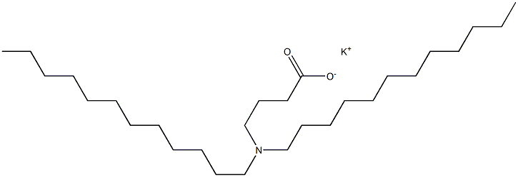 4-(Didodecylamino)butyric acid potassium salt Struktur