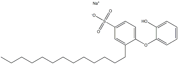 2'-Hydroxy-2-tridecyl[oxybisbenzene]-4-sulfonic acid sodium salt Struktur