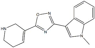 3-[5-[(1,2,5,6-Tetrahydropyridin)-3-yl]-1,2,4-oxadiazol-3-yl]-1-methyl-1H-indole Struktur