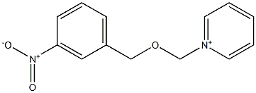 1-[[(3-Nitrophenyl)methoxy]methyl]pyridinium Struktur