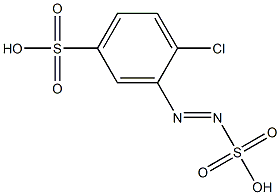 2-Chloro-5-sulfobenzenediazosulfonic acid Struktur