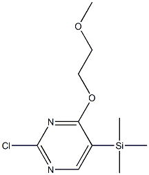 2-Chloro-4-(2-methoxyethoxy)-5-(trimethylsilyl)pyrimidine Struktur