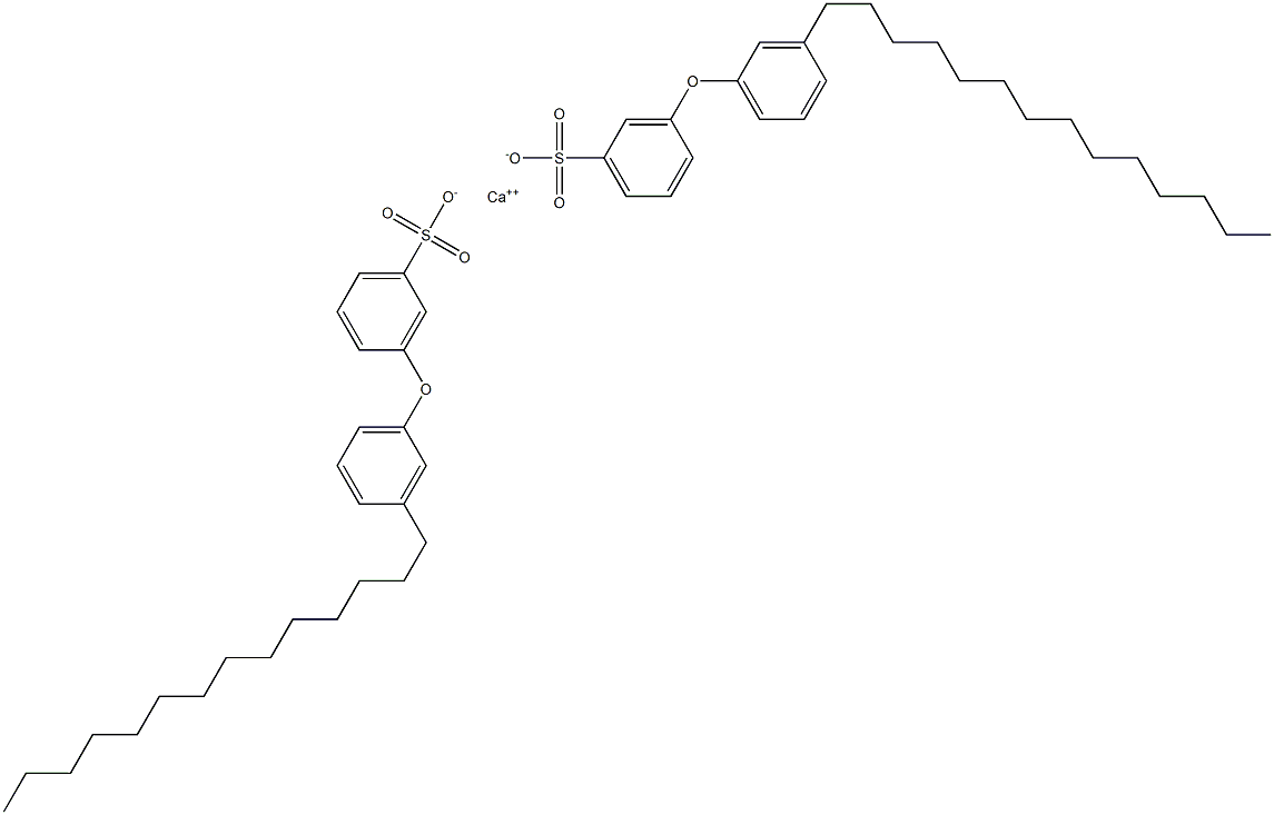 Bis[3-(3-tetradecylphenoxy)benzenesulfonic acid]calcium salt Struktur