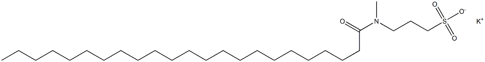 3-[N-(1-Oxotricosyl)-N-methylamino]-1-propanesulfonic acid potassium salt Struktur