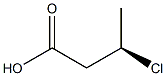 [R,(-)]-3-Chlorobutyric acid Struktur