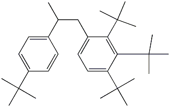 1-(2,3,4-Tri-tert-butylphenyl)-2-(4-tert-butylphenyl)propane Struktur