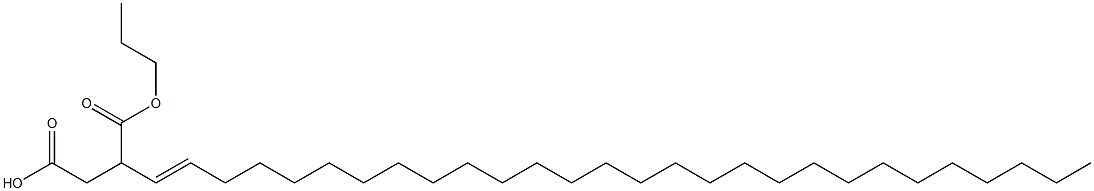 3-(1-Octacosenyl)succinic acid 1-hydrogen 4-propyl ester Struktur