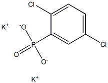 2,5-Dichlorophenylphosphonic acid dipotassium salt Struktur