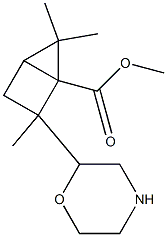 2-Morpholinyl-2,5,5-trimethylbicyclo[2.1.0]pentane-1-carboxylic acid methyl ester Struktur