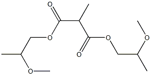 Methylmalonic acid bis(2-methoxypropyl) ester Struktur