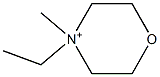 4-Methyl-4-ethylmorpholinium Struktur