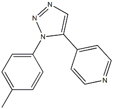 1-(4-Methylphenyl)-5-(4-pyridyl)-1H-1,2,3-triazole Struktur